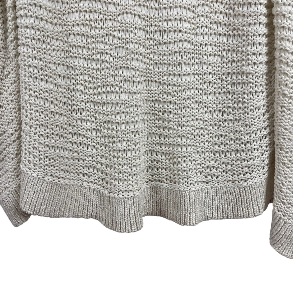 Eileen Fisher Cream Loose Knit Scoop Neck Sweater Sz. XL - Picture 7 of 9